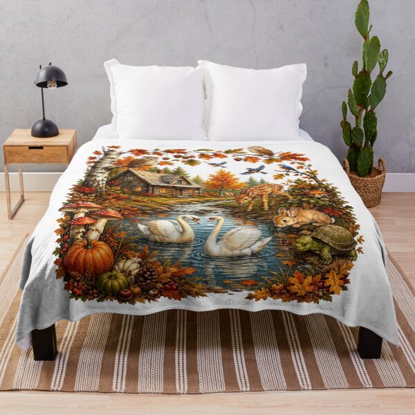 Item preview, Happy Fall Y’All Autumn Leaves Pumpkin nature designed and sold by QuiteOrbit.