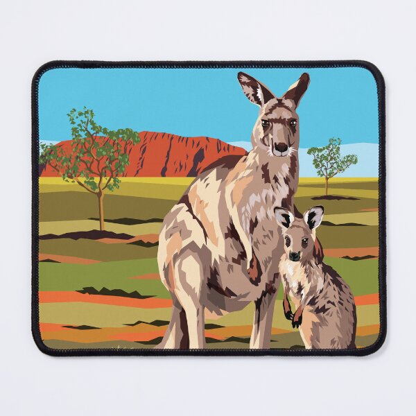 Item preview, Kangaroos at Uluru designed and sold by Art by Ira.