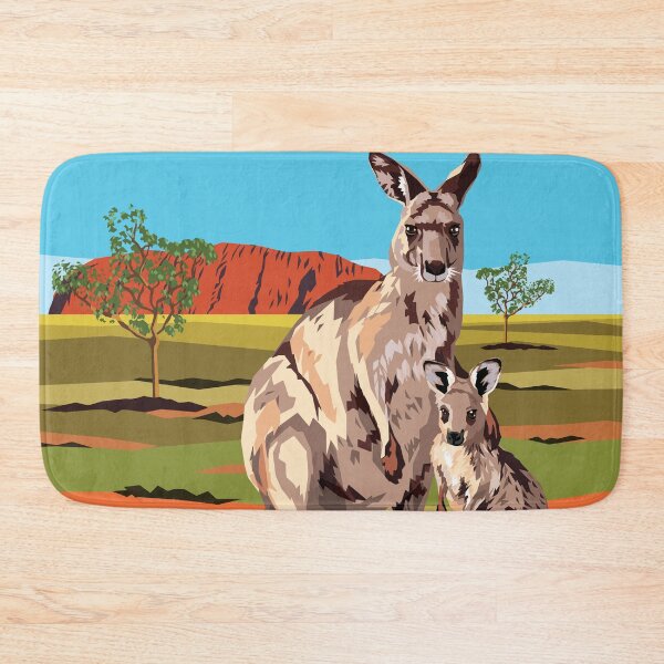 Item preview, Kangaroos at Uluru designed and sold by Art by Ira.