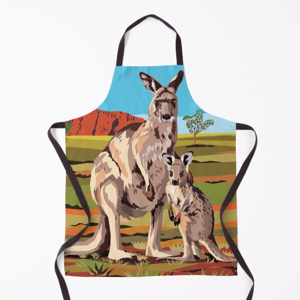 Item preview, Kangaroos at Uluru designed and sold by Art by Ira.