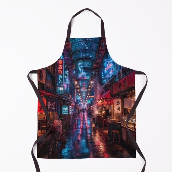Item preview, Cyberpunk Hologram Alley Tokyo Neon Street designed and sold by vekotpu.