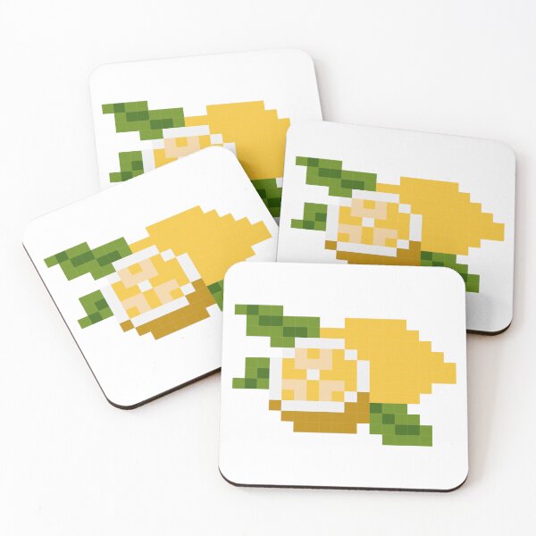 Item preview, Golden Pixel Lemon Cute Kawaii 8 Bit Citrus Fruit Design designed and sold by Pixelfloraa.