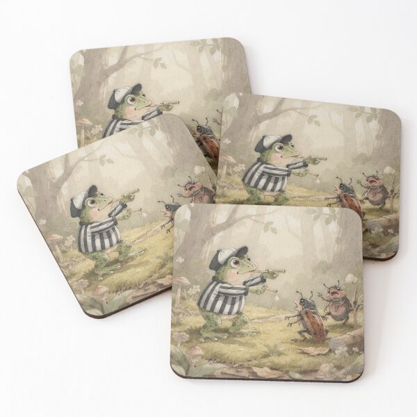 Item preview, Frog Referee Calls a Foul in the Reeds designed and sold by PictorialWhimsy.