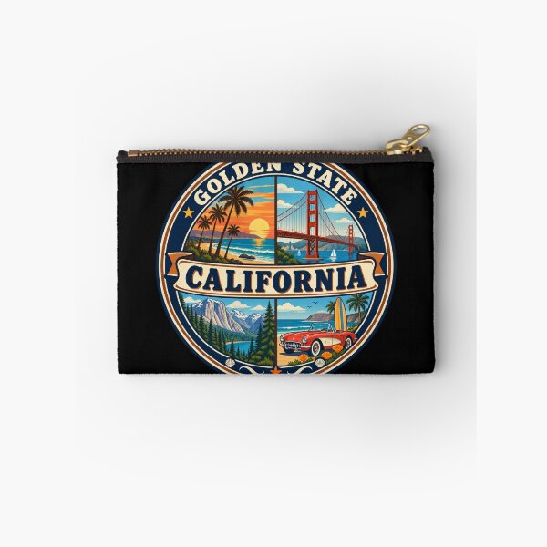 Item preview, California Vintage West Coast Scenic Travel Badge designed and sold by DreamLayerStudio.