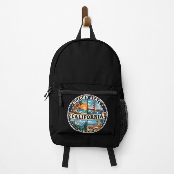 Item preview, California Vintage West Coast Scenic Travel Badge designed and sold by DreamLayerStudio.