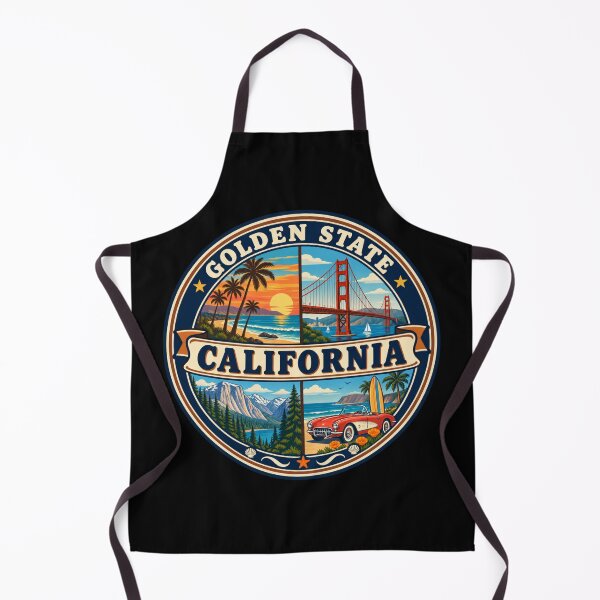 Item preview, California Vintage West Coast Scenic Travel Badge designed and sold by DreamLayerStudio.
