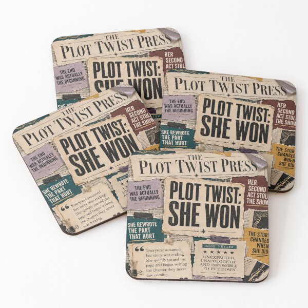 Item preview, The Plot Twist Press – She Won | Empowering Literary Collage Art for Women designed and sold by K3DreamKreations .