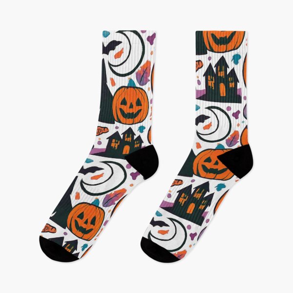 Item preview, Halloween Pumpkins Black Cat and Bat Spooky Autumn Design designed and sold by trendplusco.