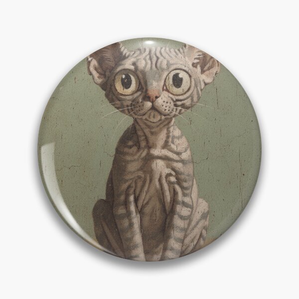 Item preview, Nervous Devon Rex, Ears Fully Deployed designed and sold by PictorialWhimsy.