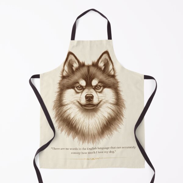 Item preview, Pomsky Vintage Portrait Dog Love Quote designed and sold by WaggingTailsCo.