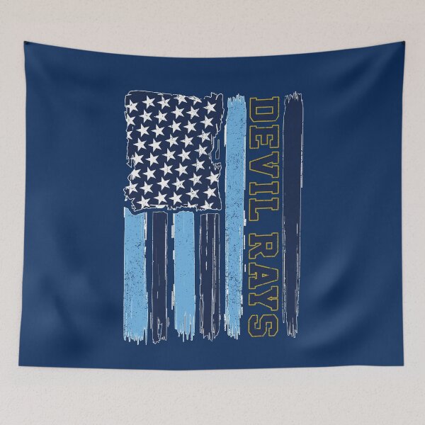 Item preview, Vintage Devil Rays US Flag Distressed Baseball Sports Fan Team Spirit designed and sold by RockTheFeal.