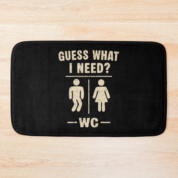 Item preview, Guess What I Need Funny Restroom Bathroom Gift designed and sold by Say It With Ink.