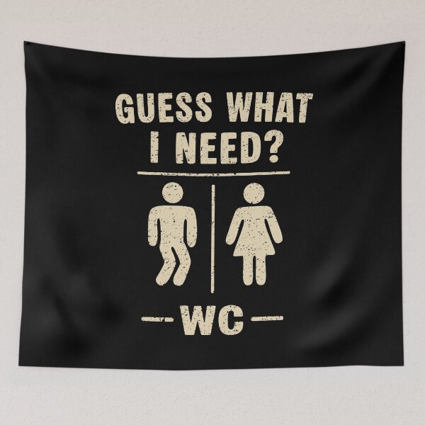Item preview, Guess What I Need Funny Restroom Bathroom Gift designed and sold by Say It With Ink.