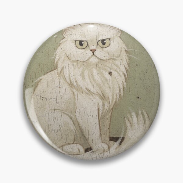 Item preview, Turkish Angora Silently Judging You Folk Art designed and sold by PictorialWhimsy.