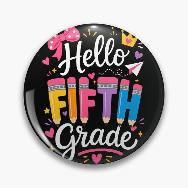 Item preview, Hello Fifth Grade designed and sold by Glitch-Critters.
