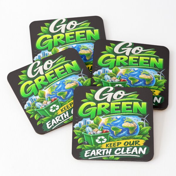 Item preview, Eco‑friendly: Go Green, Keep Our Earth Clean designed and sold by Techtricksgh.