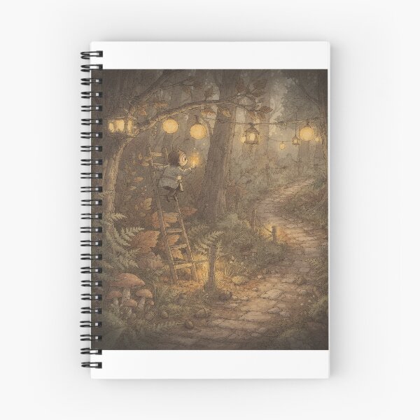 Item preview, Beetle Folk Fixing the Trail Lanterns designed and sold by PictorialWhimsy.