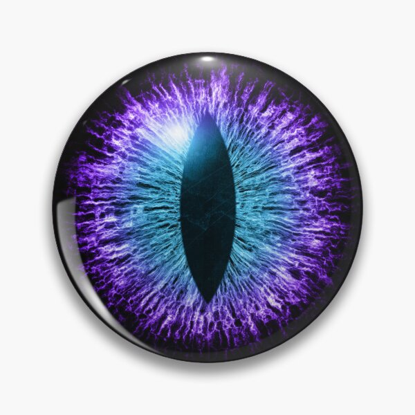 Item preview, Violet Cats Eye Creepy Dark Watcher Art designed and sold by Ghoul Enterprises.