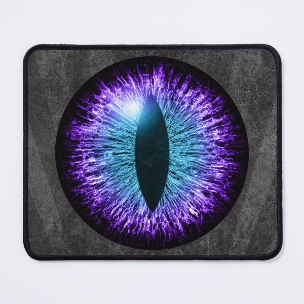 Item preview, Violet Cats Eye Creepy Dark Watcher Art designed and sold by Ghoul Enterprises.