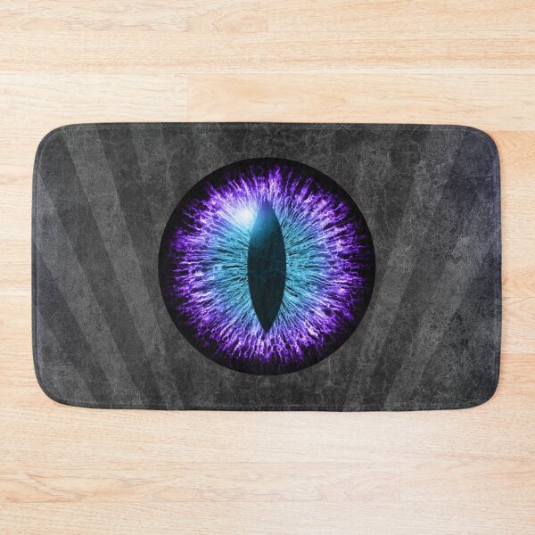 Item preview, Violet Cats Eye Creepy Dark Watcher Art designed and sold by Ghoul Enterprises.