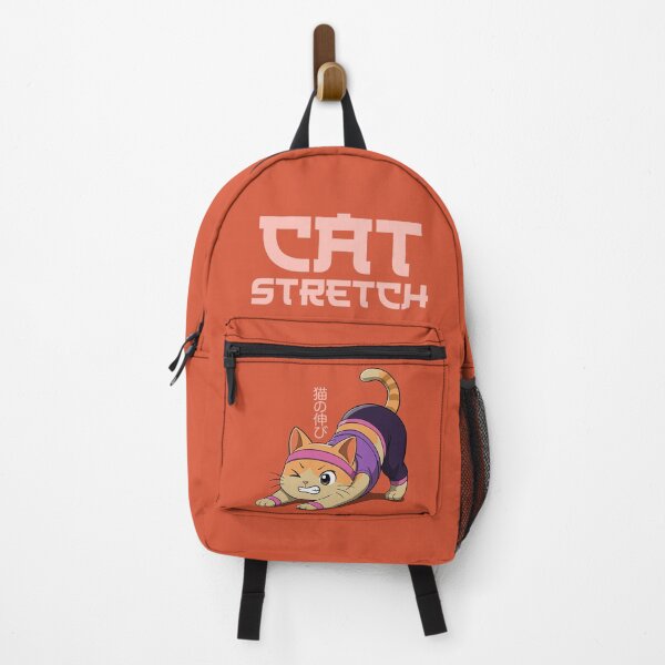 Item preview, Cat Stretch - Funny Cat Yoga Pose Illustration designed and sold by ZenReiArt.