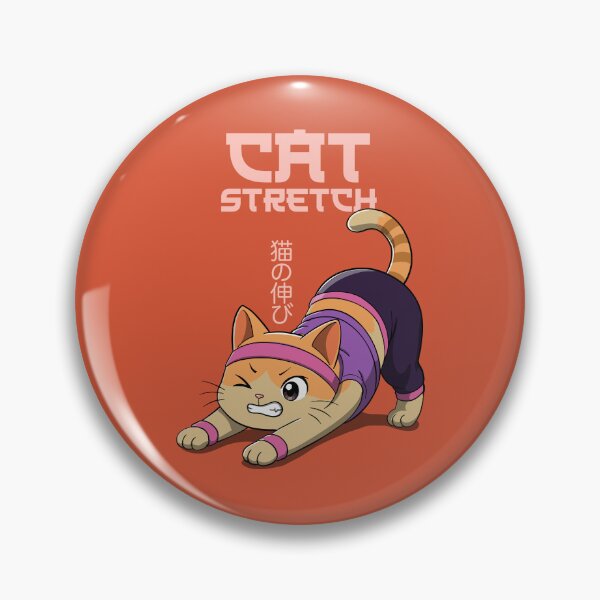 Item preview, Cat Stretch - Funny Cat Yoga Pose Illustration designed and sold by ZenReiArt.