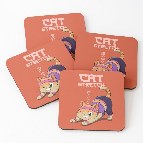 Item preview, Cat Stretch - Funny Cat Yoga Pose Illustration designed and sold by ZenReiArt.