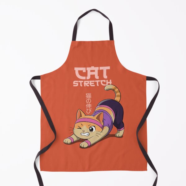 Item preview, Cat Stretch - Funny Cat Yoga Pose Illustration designed and sold by ZenReiArt.