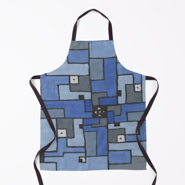Item preview, Modern Tech Blue Gray Geometric Pattern designed and sold by Crissavia.