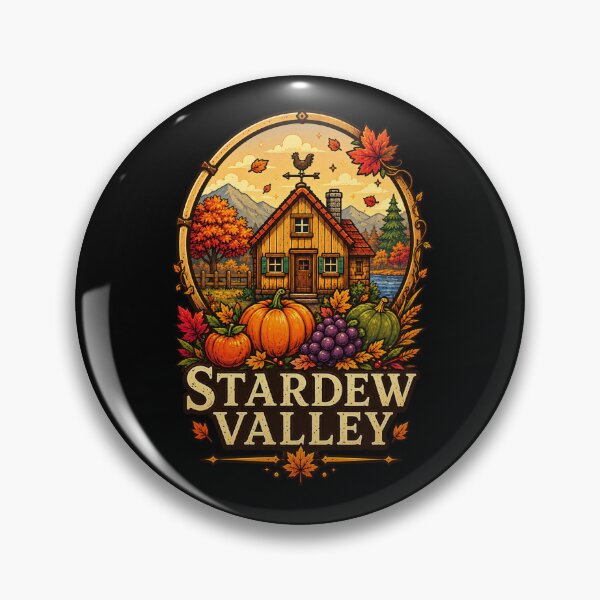 Item preview, Stardew Valley Autumn Harvest Cottage - Cozy Farmhouse Fall Design designed and sold by Rosteri.