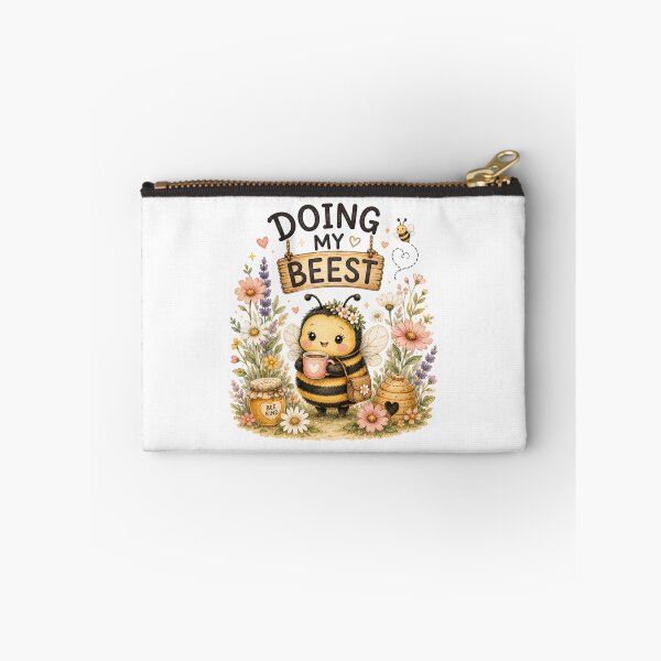 Item preview, Doing My Beest – Cute Funny Bee | Motivational Cottagecore Design designed and sold by DreamyBrushArt.