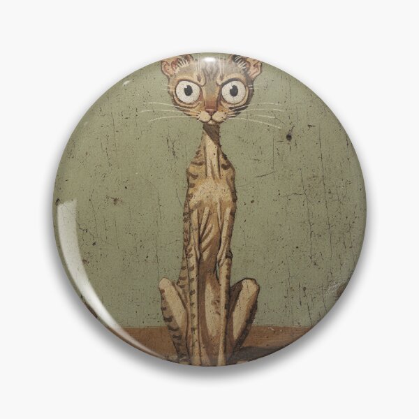 Item preview, Startled Cornish Rex Folk Art designed and sold by PictorialWhimsy.