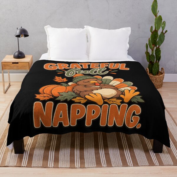 Item preview, Grateful. Full. Napping. Tee, Thanksgiving Dinner Humor designed and sold by PhylonBoxx.