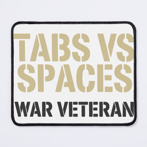 Item preview, Tabs Vs Spaces War Veteran Developer Shirt designed and sold by ys96.