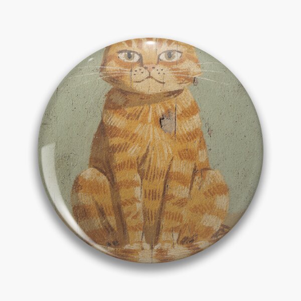 Item preview, Barn Cat Supervising Absolutely Nothing Folk Art designed and sold by PictorialWhimsy.
