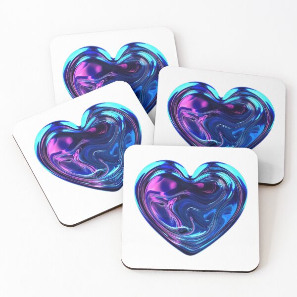 Item preview, Liquid Chrome Neon Heart designed and sold by Studio.Nexus.