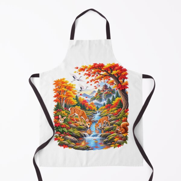 Item preview, Vintage Fall Forest Happy Fall Autumn designed and sold by QuiteOrbit.