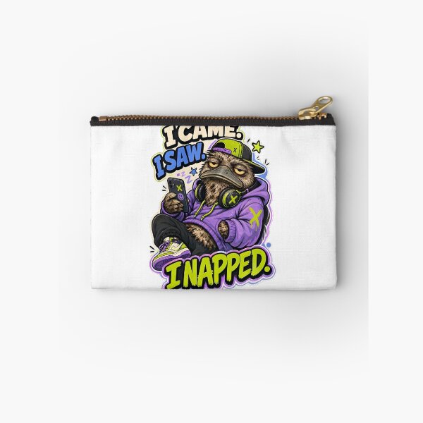 Item preview, I Came I Saw I Napped Funny Streetwear Frogmouth Graphic designed and sold by ThaphadaArtGall.