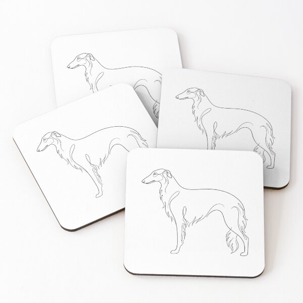 Item preview, Minimalist Borzoi Line Art Elegant Dog Breed Profile Graphic designed and sold by KreatoLab.