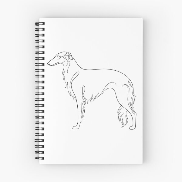 Item preview, Minimalist Borzoi Line Art Elegant Dog Breed Profile Graphic designed and sold by KreatoLab.