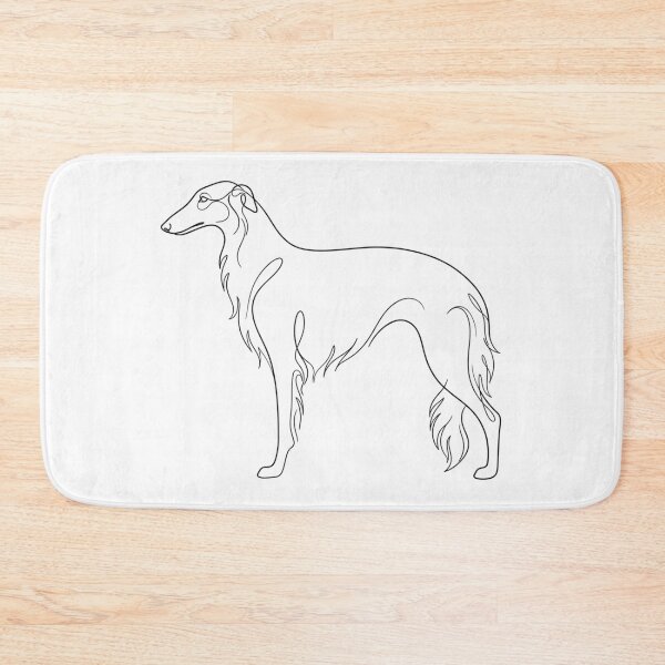 Item preview, Minimalist Borzoi Line Art Elegant Dog Breed Profile Graphic designed and sold by KreatoLab.