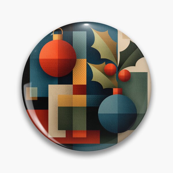Item preview, Geometric Midcentury Modern Christmas Ornaments Art designed and sold by colorful-white.