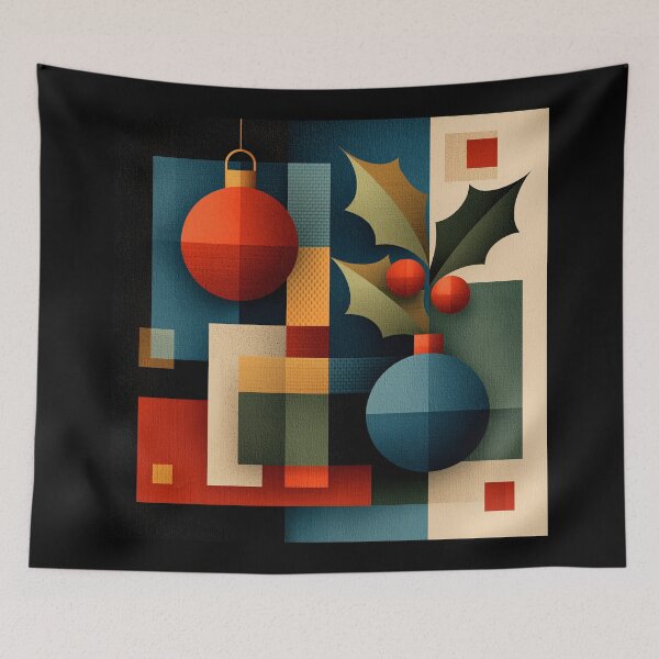Item preview, Geometric Midcentury Modern Christmas Ornaments Art designed and sold by colorful-white.
