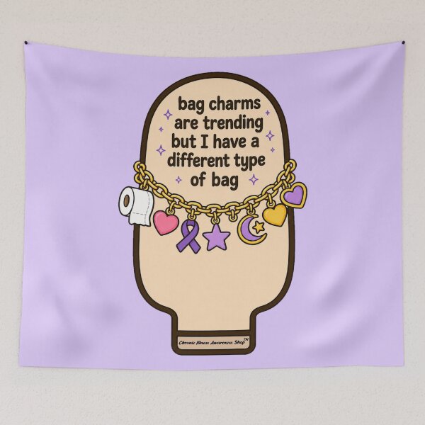 Item preview, Bag Charms are trending but I have a different type of bag.  designed and sold by Chronic Illness Awareness Shop.