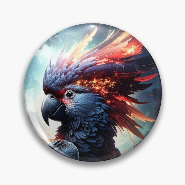 Item preview, Mystical Fantasy Cockatoo in Fire designed and sold by Mystic-Art-2.