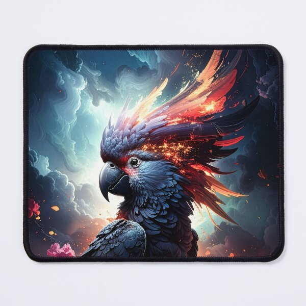 Item preview, Mystical Fantasy Cockatoo in Fire designed and sold by Mystic-Art-2.