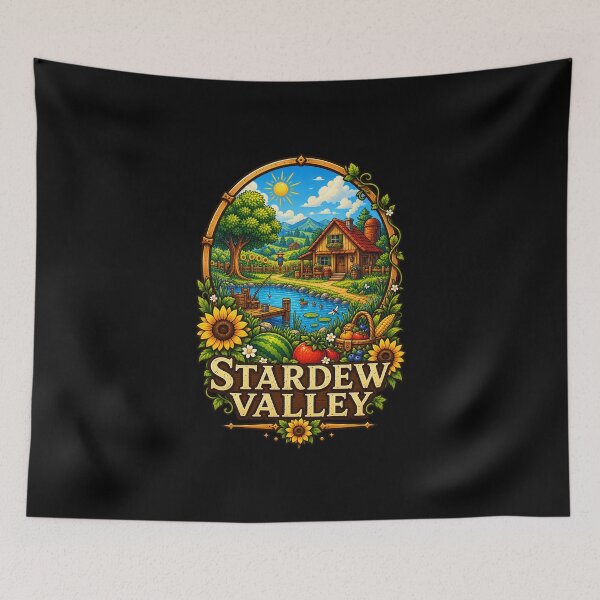 Item preview, Stardew Valley Summer Farm - Cozy Summer Harvest & Countryside Design designed and sold by Rosteri.