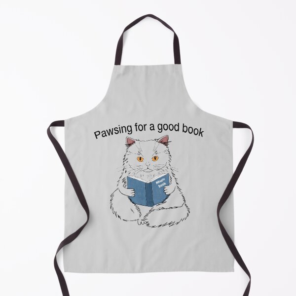 Item preview, Reading Cat Pun Cute Hand Drawn Illustration for Book Lovers designed and sold by LafinaArt.