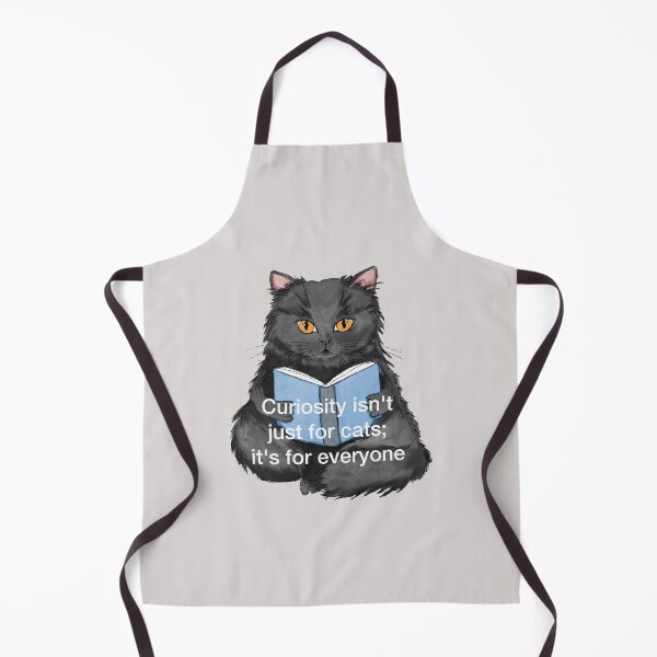 Item preview, Reading Black Cat CuriousQuote Book Lover Gift designed and sold by LafinaArt.