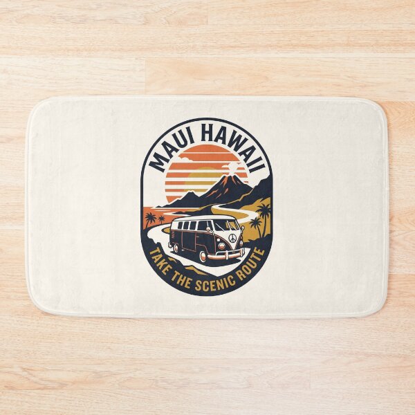 Item preview, Maui Beach Van - Road Trip Vintage Travel Emblem designed and sold by SplashTastic.